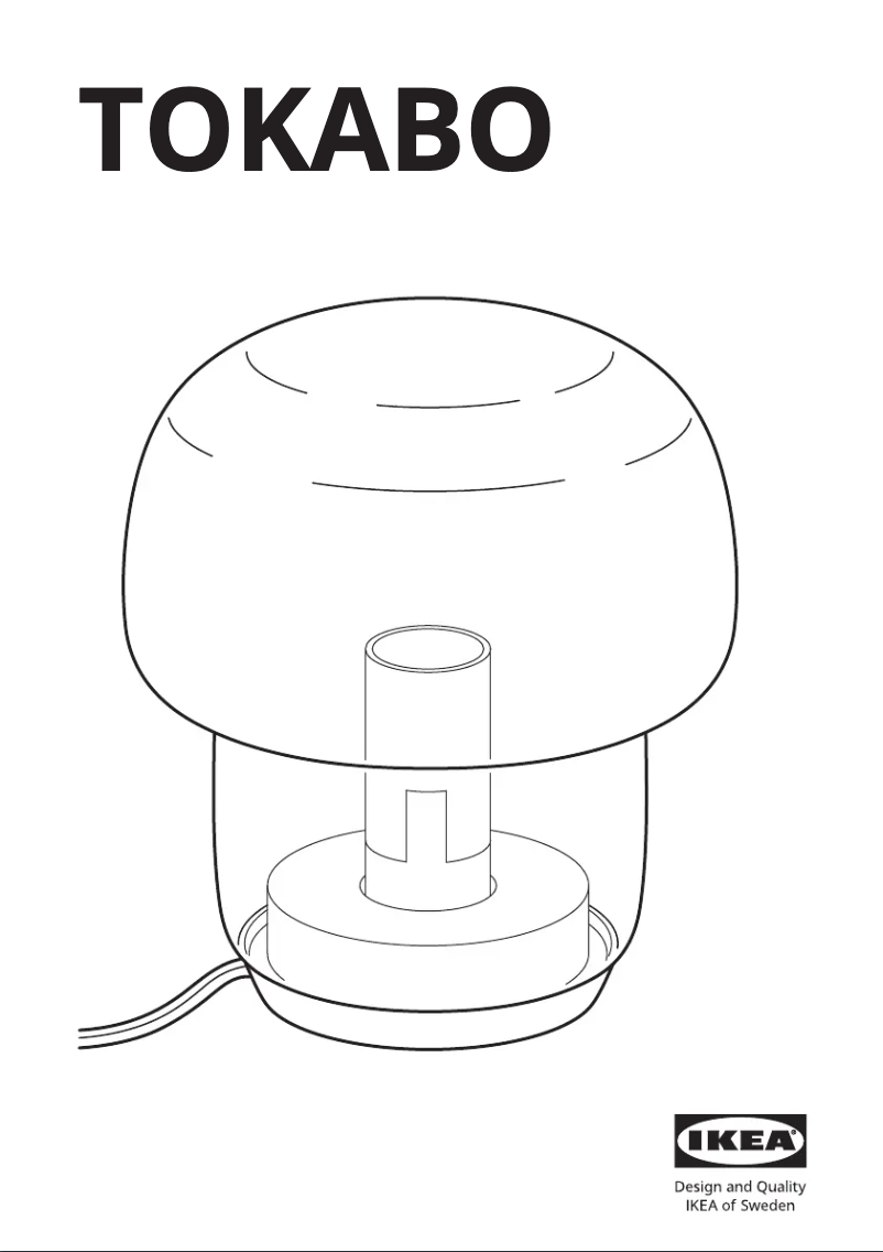 Page 1 de la notice Manuel utilisateur Ikea TOKABO 603.580.15