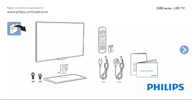 Page 1 of the manual User Manual Philips 42PFT5509S