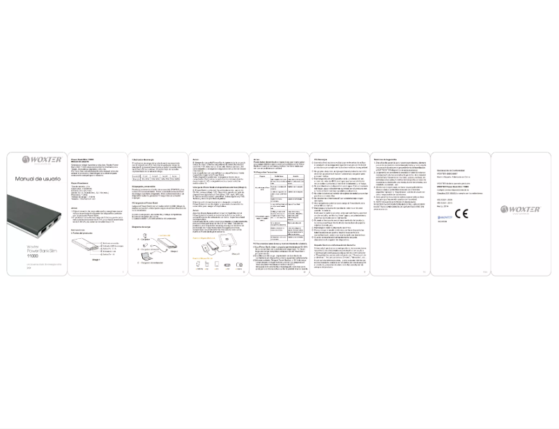 Page 1 de la notice Manuel utilisateur Woxter Slim 11000