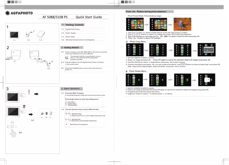 Página 1 del manual Manual de usuario AgfaPhoto AF 5088PS