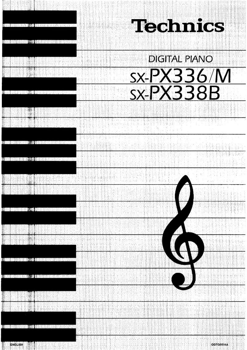 Image de la première page du manuel de l'appareil SX-PX338