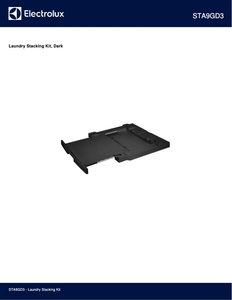 Página 1 del manual Ficha técnica Electrolux STA9GD3