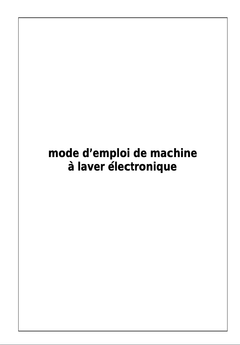 Page 1 de la notice Manuel utilisateur BSK LF1001P