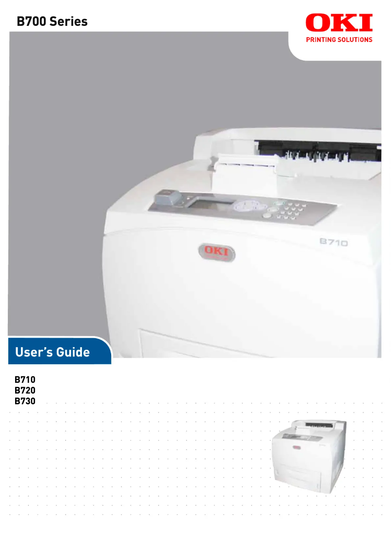 Page n°1 - Manuel utilisateur OKI B710