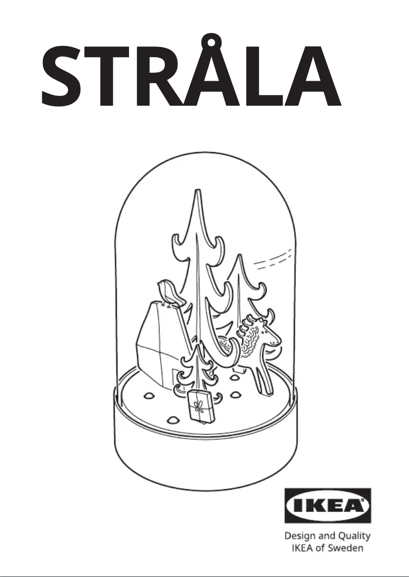 Image de la première page du manuel de l'appareil STRÅLA 205.629.33