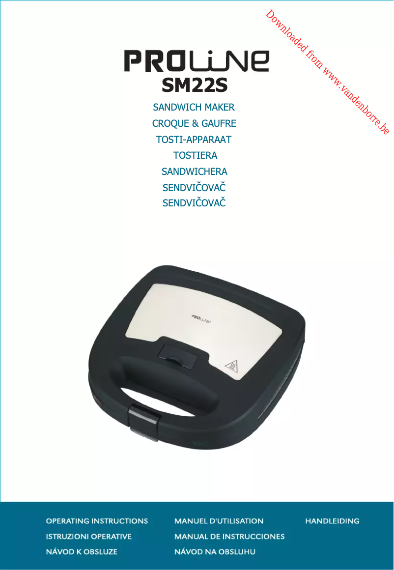 Page n°1 - Manuel utilisateur Proline SM22S