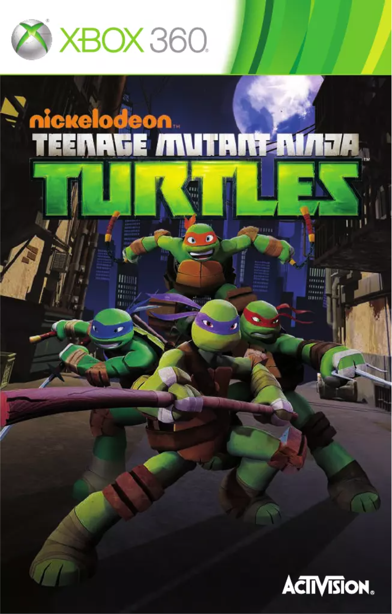 Page 1 of the manual User Manual Microsoft Teenage Mutant Ninja Turtles (Xbox 360)