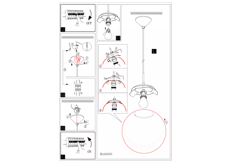 Page n°1 - Manuel utilisateur Eglo Milagro