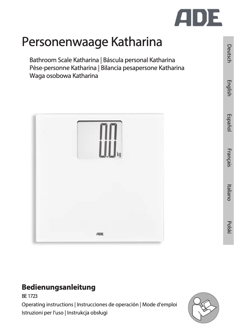 Image de la première page du manuel de l'appareil Katharina BE 1723