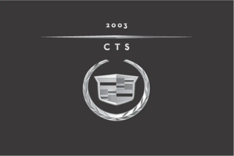 Page 1 de la notice Manuel utilisateur Cadillac DeVille (2003)