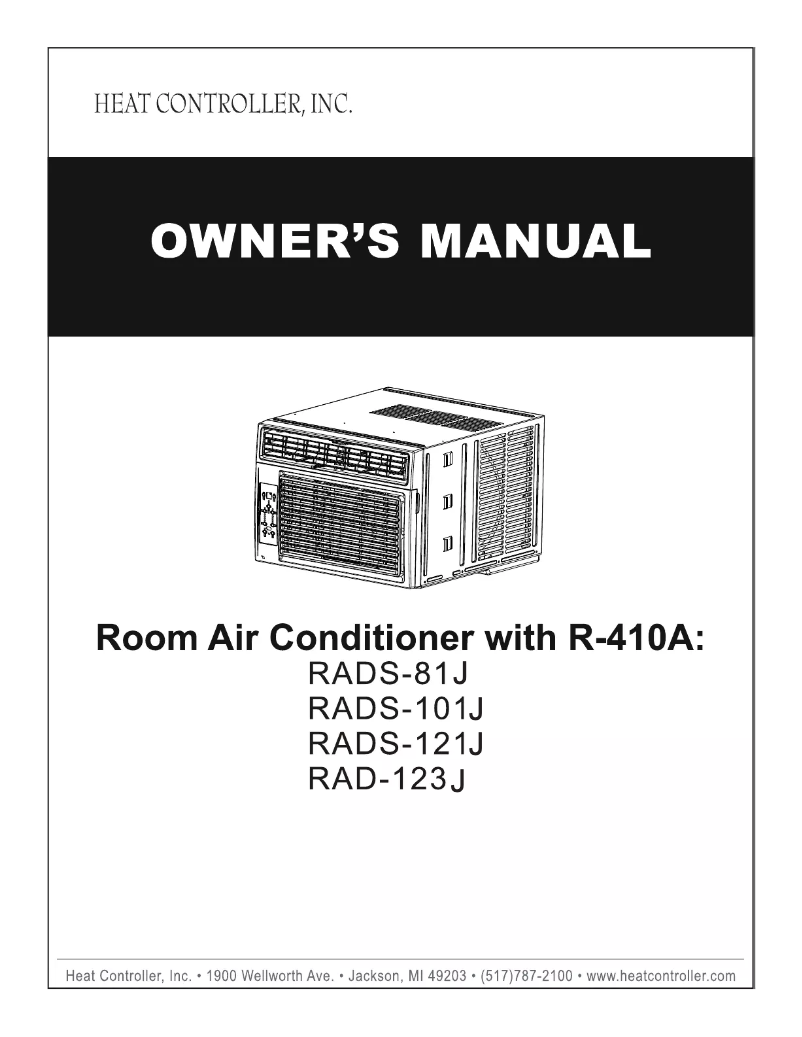 Page n°1 - Manuel utilisateur Heat Controller RADS-81J