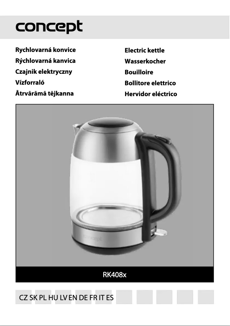 Image de la première page du manuel de l'appareil RK4082