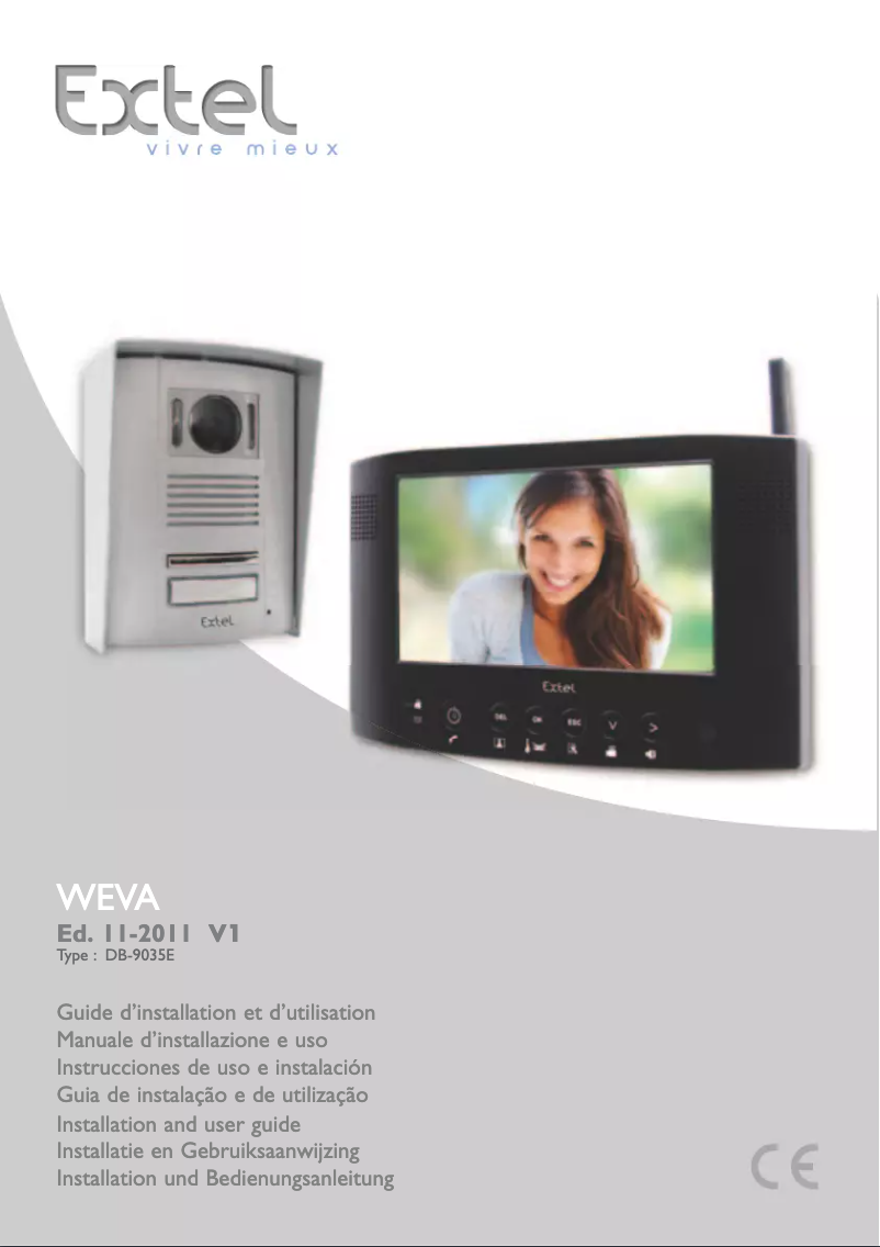 Page n°1 - Manuel utilisateur Extel Weva DB-9035E