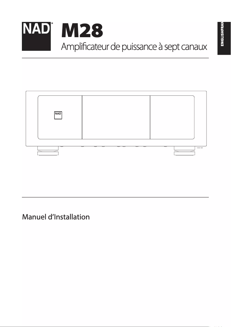 Page n°1 - Manuel utilisateur NAD M28