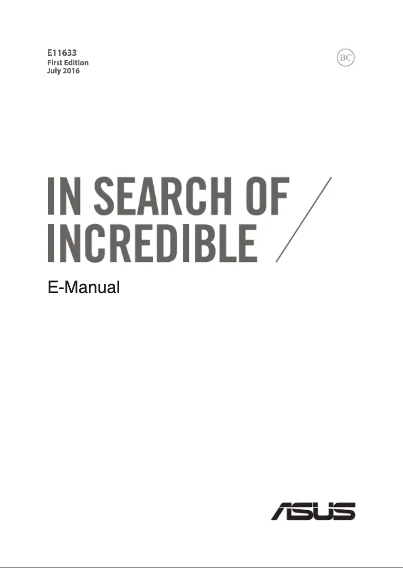 Page n°1 - Manuel utilisateur Asus ZenBook UX390UA