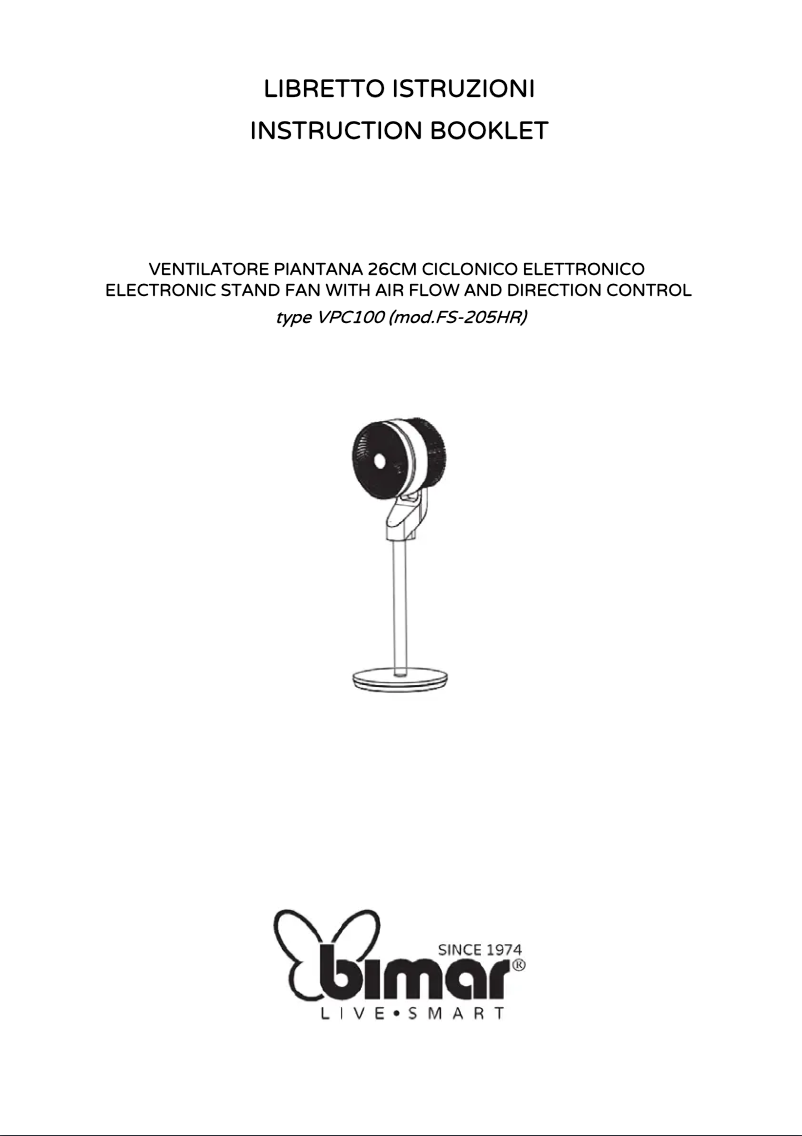 Page n°1 - Manuel utilisateur Bimar VPC100