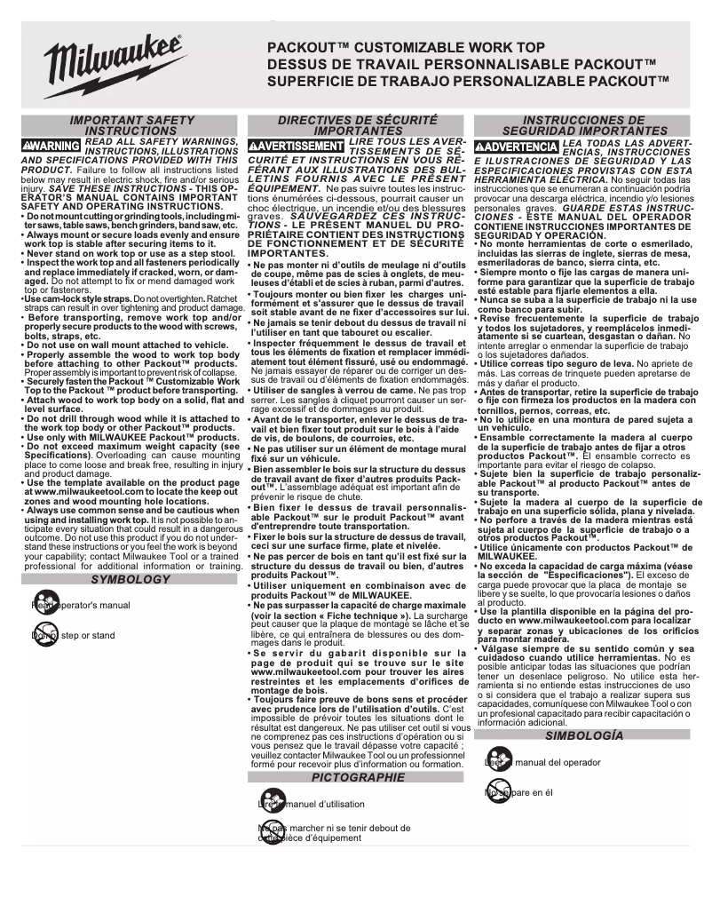 Image de la première page du manuel de l'appareil 48-22-8488