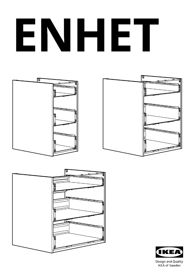 Page 1 de la notice Manuel utilisateur Ikea ENHET 404.404.22