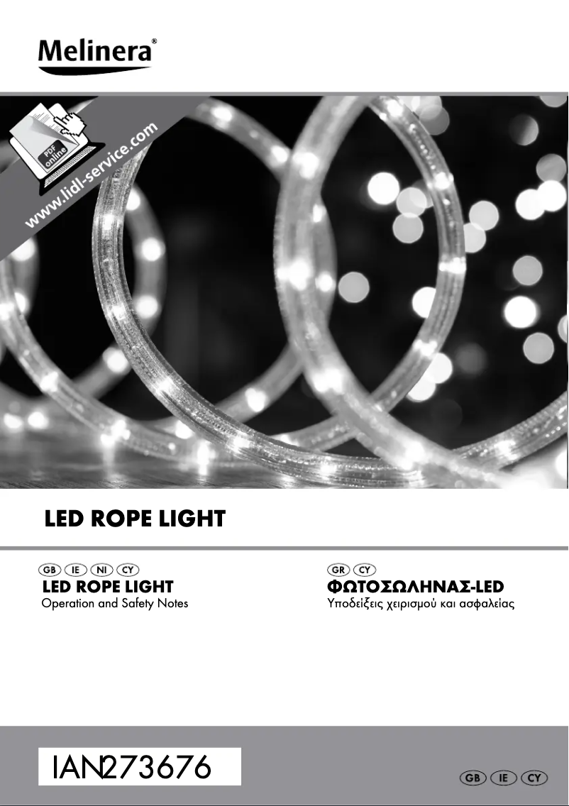 Page 1 de la notice Manuel utilisateur Melinera Z31515A