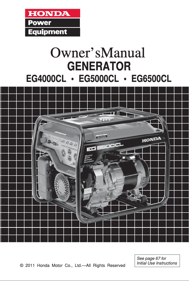 Image de la première page du manuel de l'appareil EG5000CL
