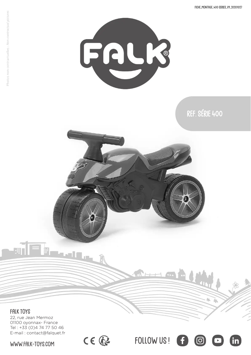 Page 1 de la notice Manuel utilisateur Falk 808-013