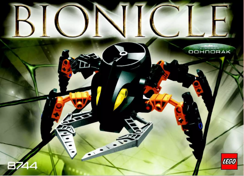 Page 1 de la notice Manuel utilisateur Lego Bionicle 8744