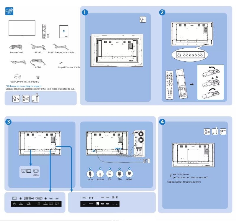 Imagen de la primera página del manual del dispositivo 65BDL3550Q