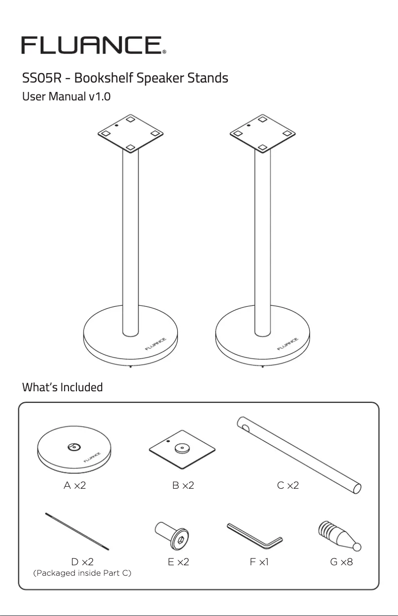Page 1 de la notice Manuel utilisateur Fluance SS05R