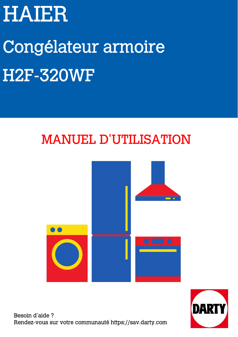 Image de la première page du manuel de l'appareil H2F-320WF