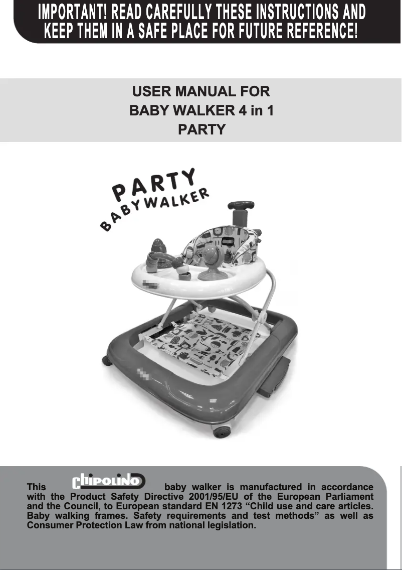 Page 1 de la notice Manuel utilisateur Chipolino Party