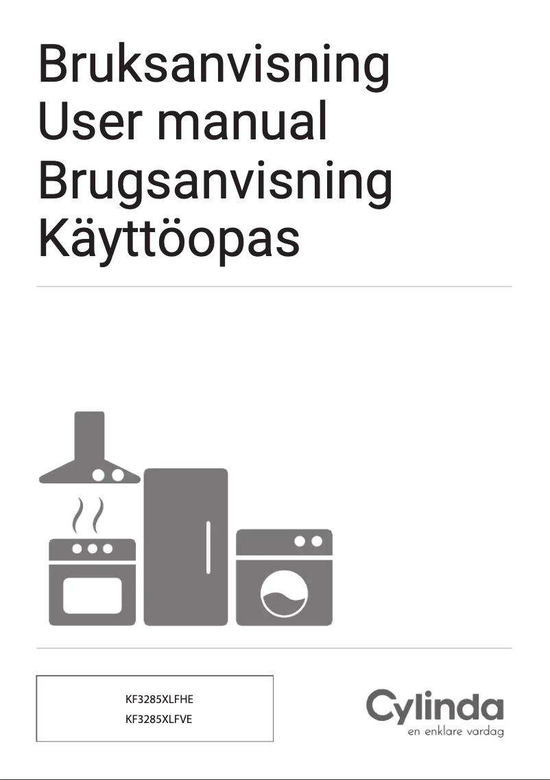 Page 1 de la notice Manuel utilisateur Cylinda KF3285XLFVE