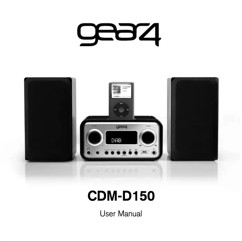 Página 1 del manual Manual de usuario Gear4 CDM-D150