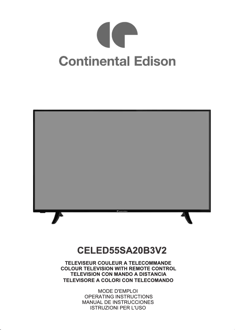 Image de la première page du manuel de l'appareil CELED55SA20B3V2