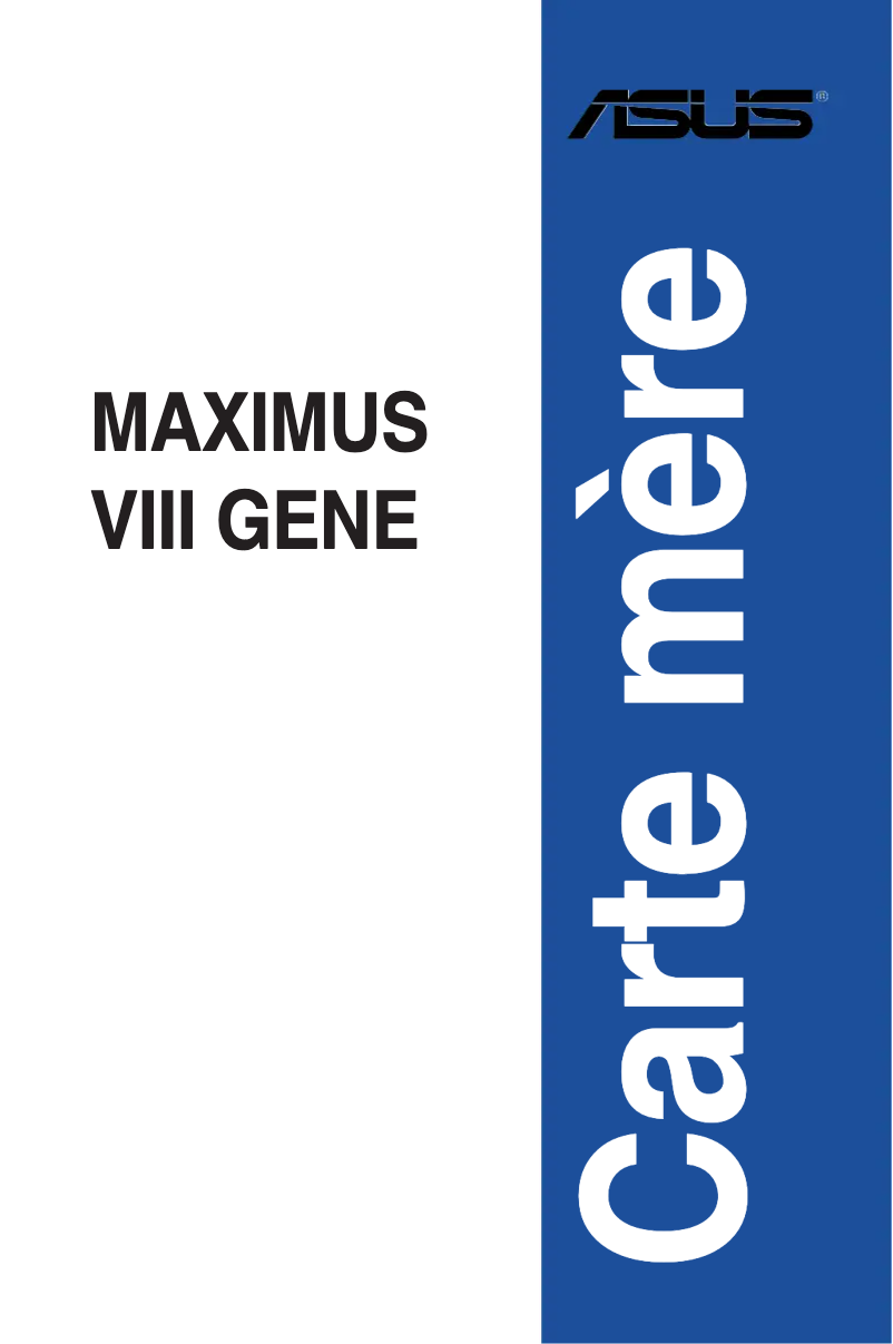 Image de la première page du manuel de l'appareil Maximus VII Gene