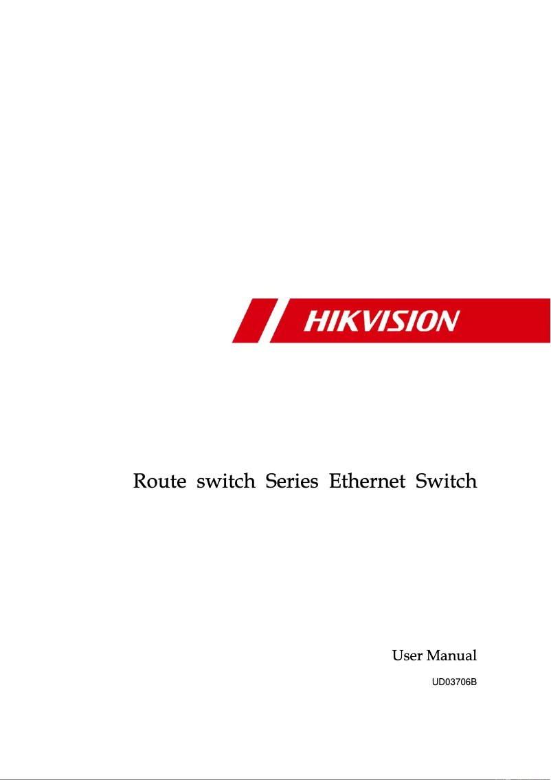 Page n°1 - Manuel utilisateur Hikvision DS-3E3740