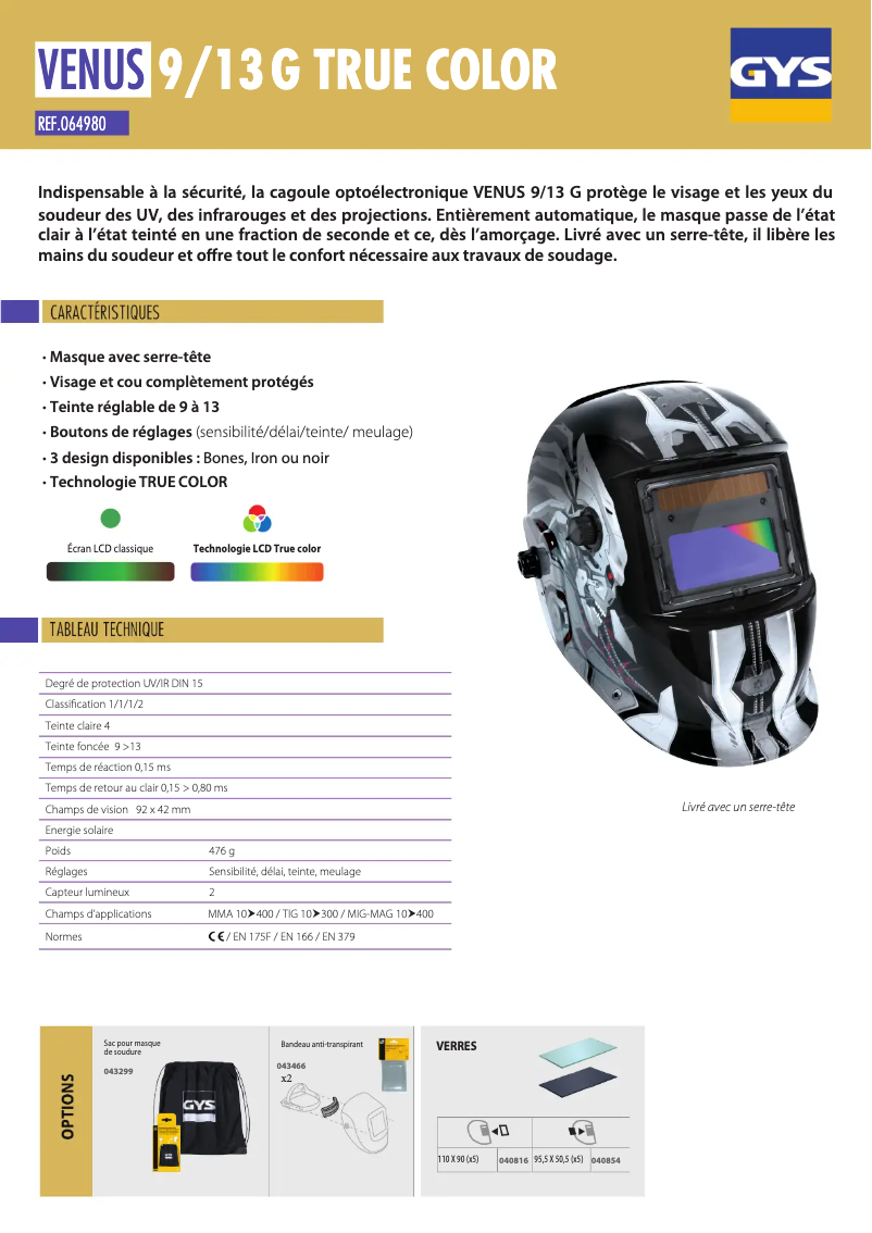 Image de la première page du manuel de l'appareil Venus 9/13 G I