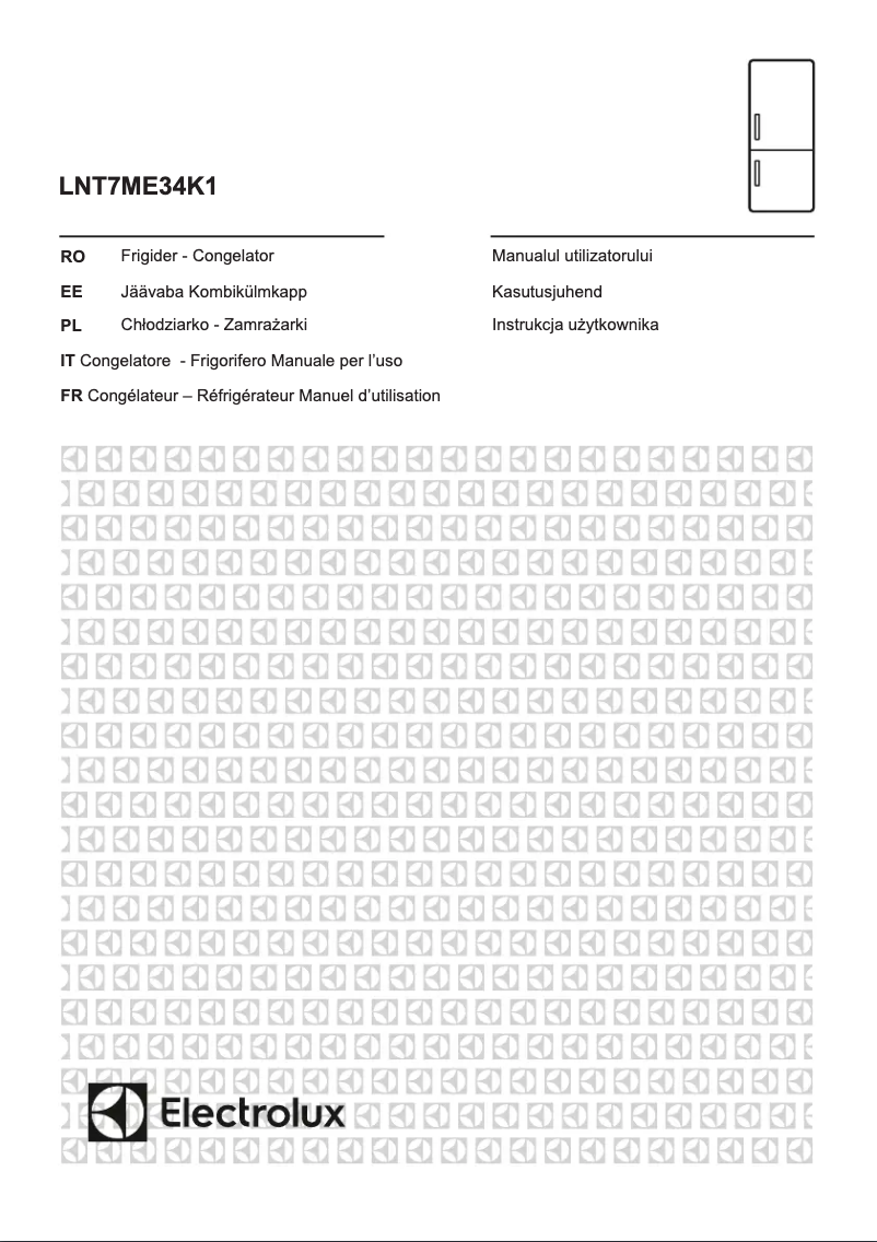 Page 1 de la notice Manuel utilisateur Electrolux LNT7ME34K1
