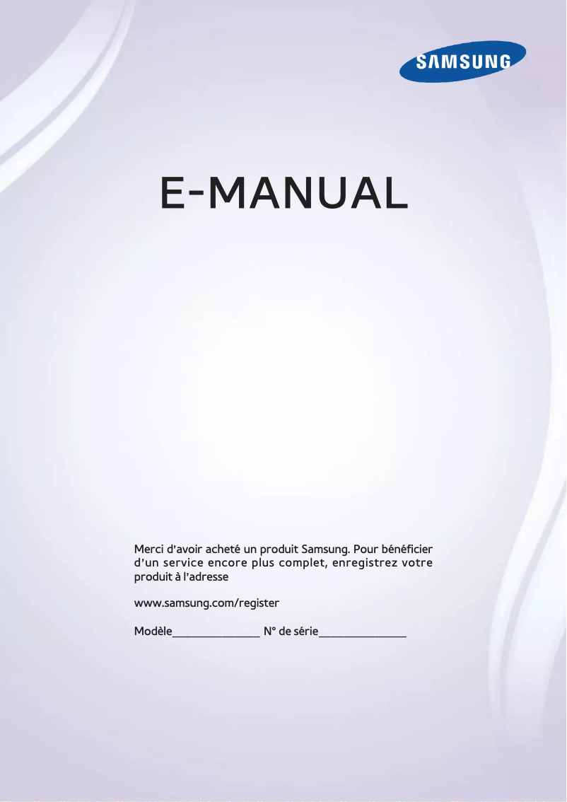Page 1 de la notice Manuel utilisateur Samsung PS51F8500AR