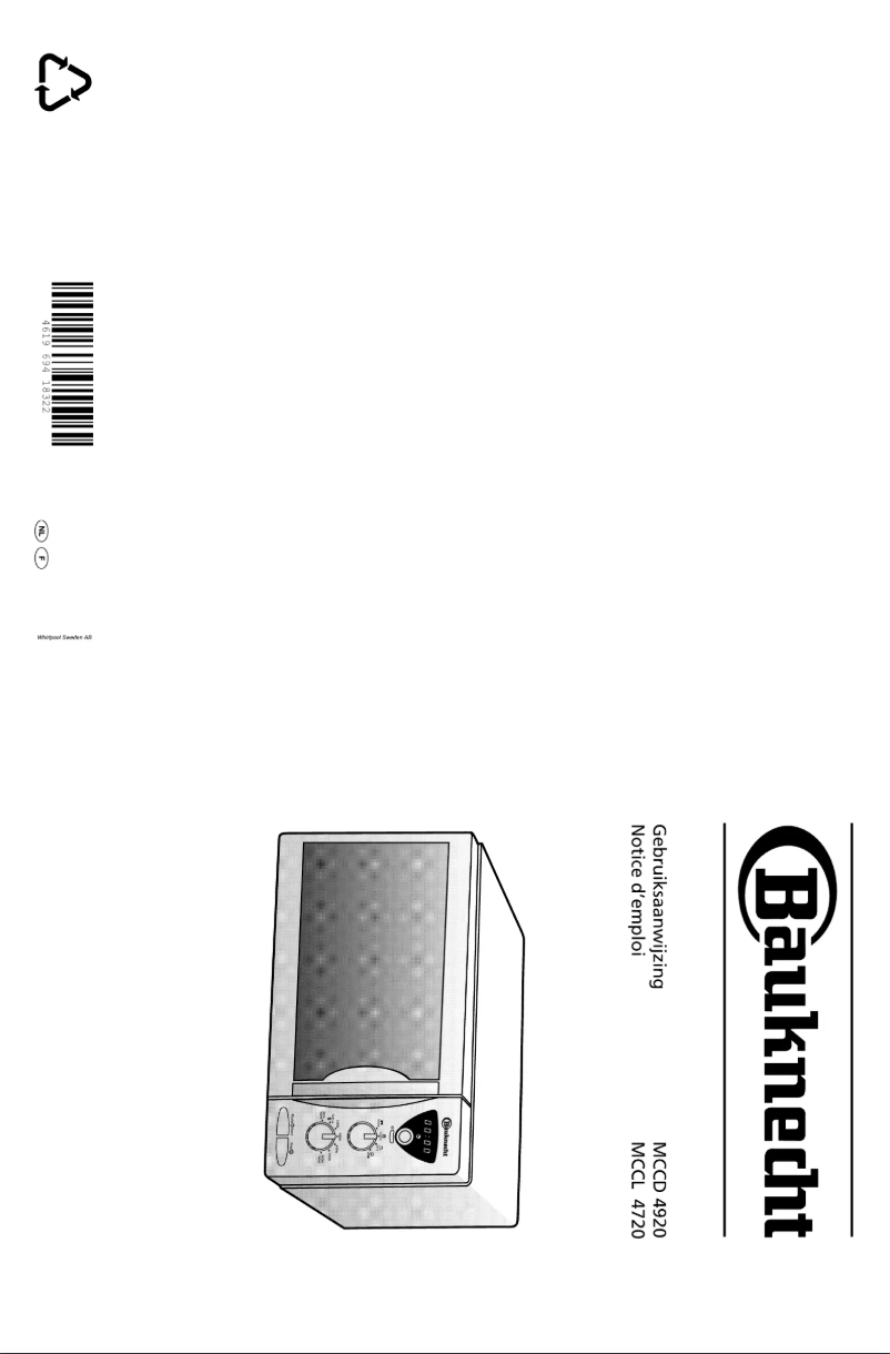 Image de la première page du manuel de l'appareil MCCL 4720