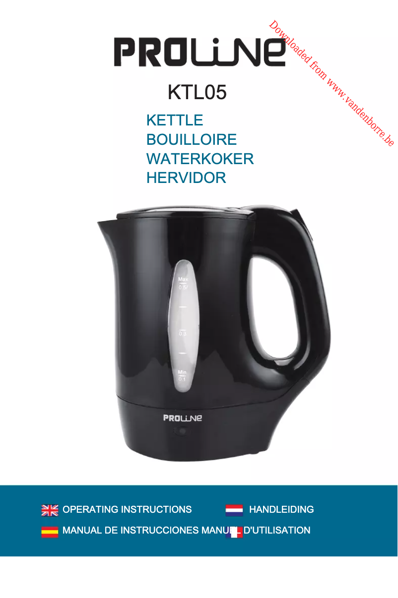 Page 1 de la notice Manuel utilisateur Proline KTL05