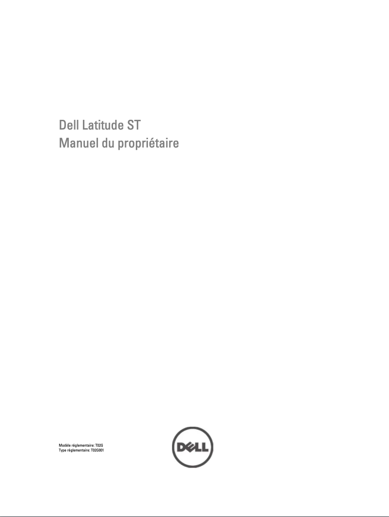 Page n°1 - Guide d'installation Dell Latitude ST