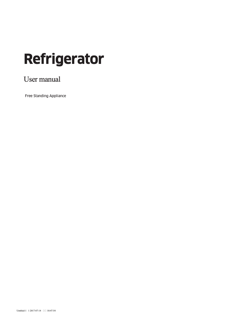 Page n°1 - Manuel utilisateur Samsung RS51K5680WW