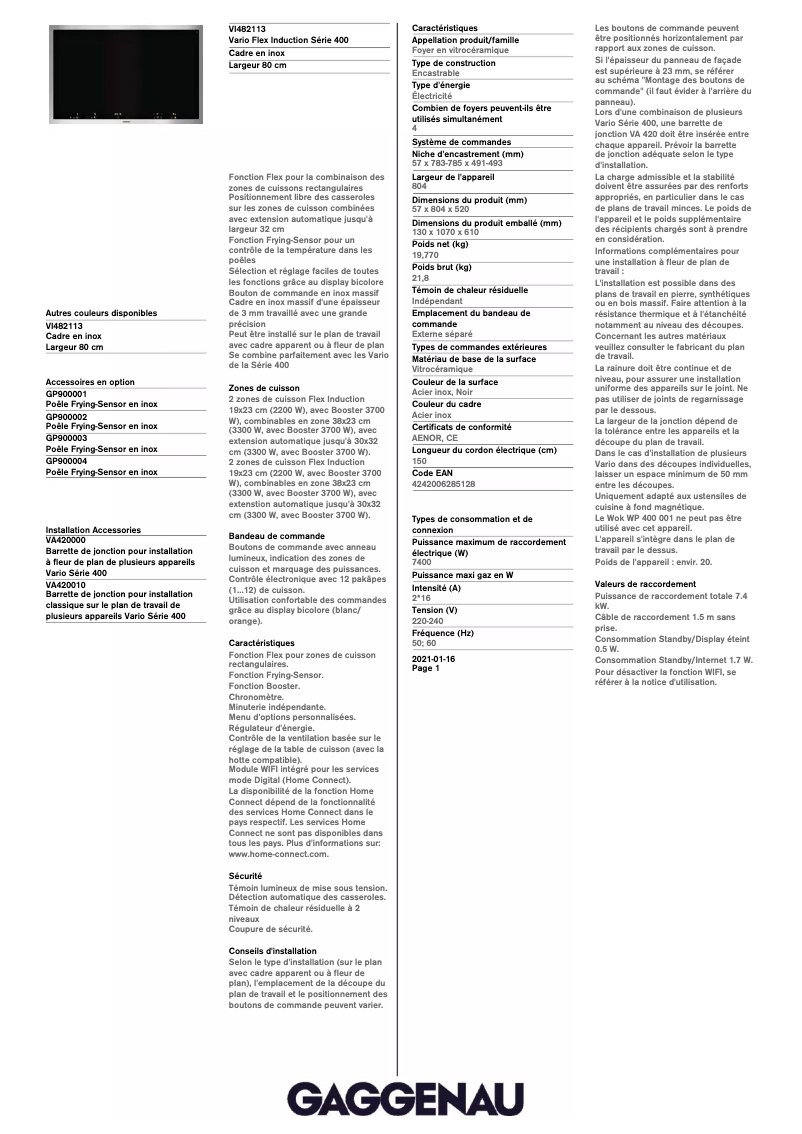 Imagen de la primera página del manual del dispositivo VI482113