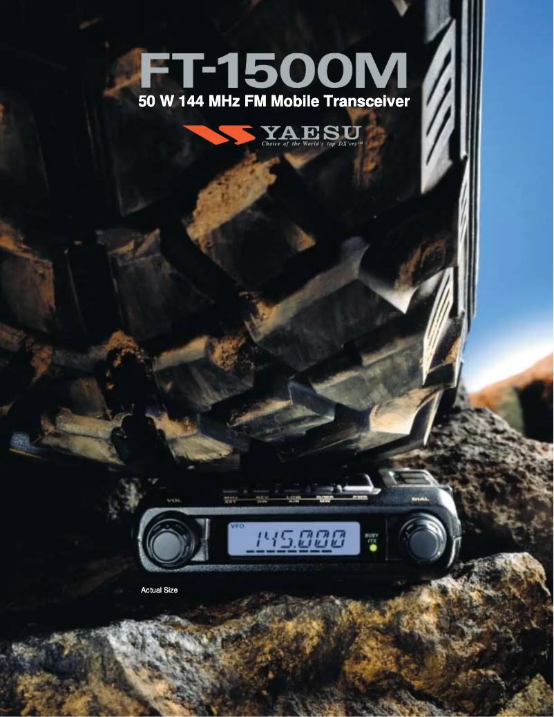 Image de la première page du manuel de l'appareil FT-1500M