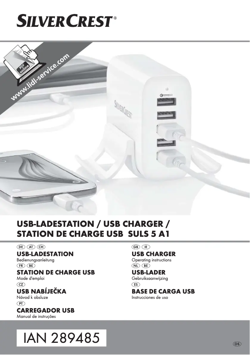 Imagen de la primera página del manual del dispositivo SULS 5 A1