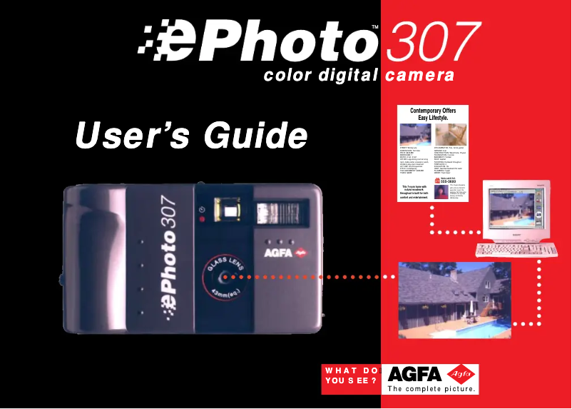 Page 1 de la notice Manuel utilisateur Agfa ePhoto 307