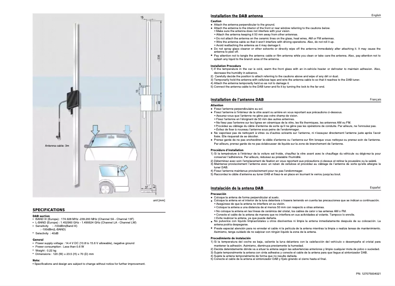 Image de la première page du manuel de l'appareil DAB302E