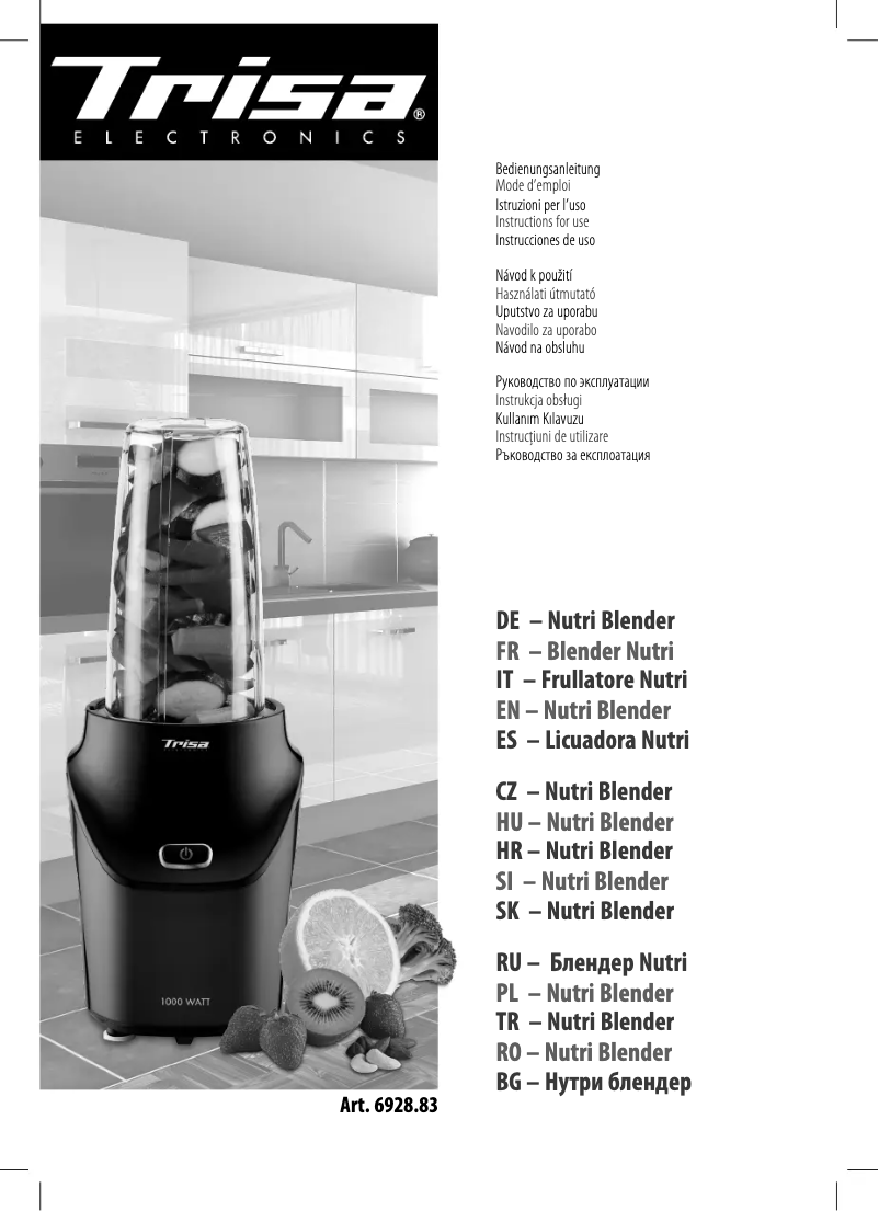 Page 1 de la notice Manuel utilisateur Trisa Energy Boost 6928.83