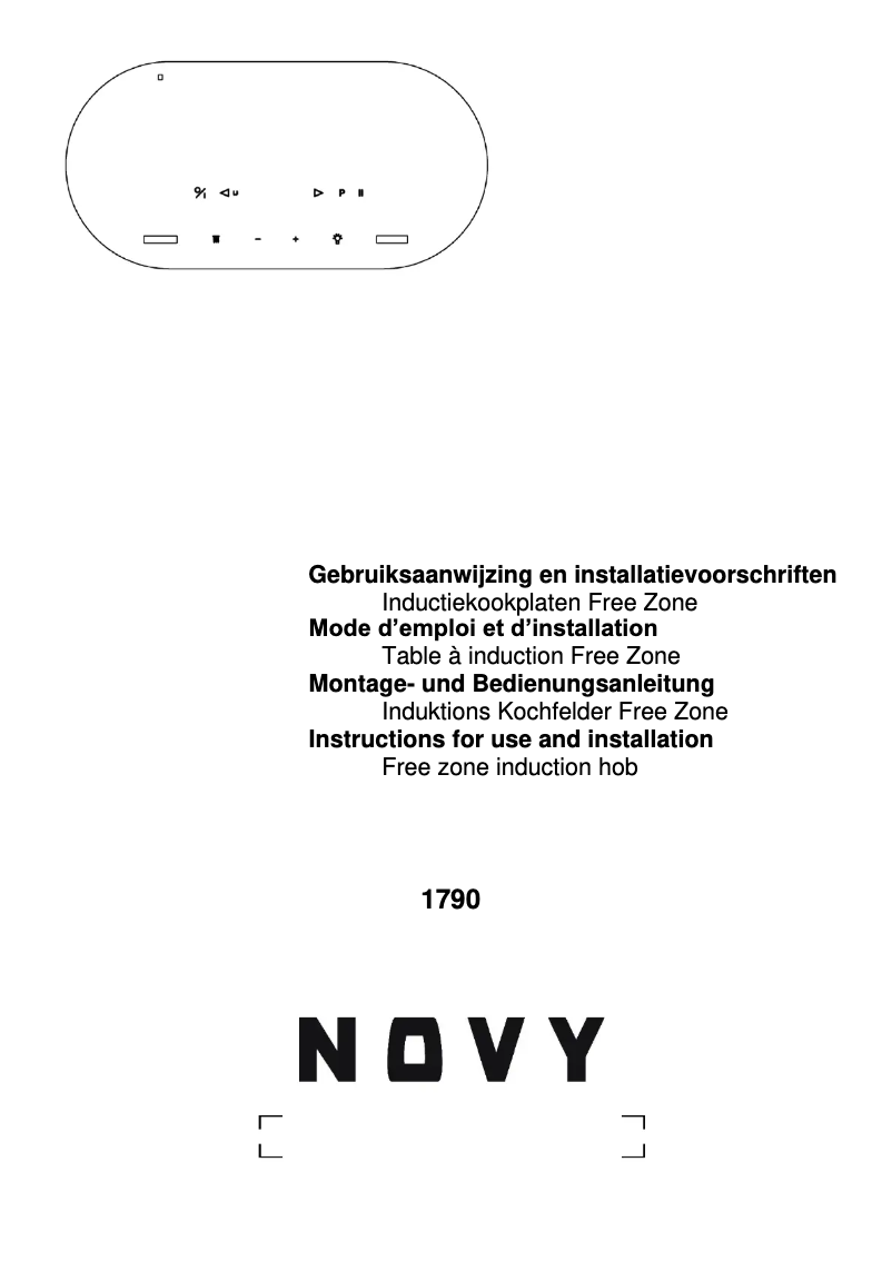 Page n°1 - Manuel utilisateur Novy 1790