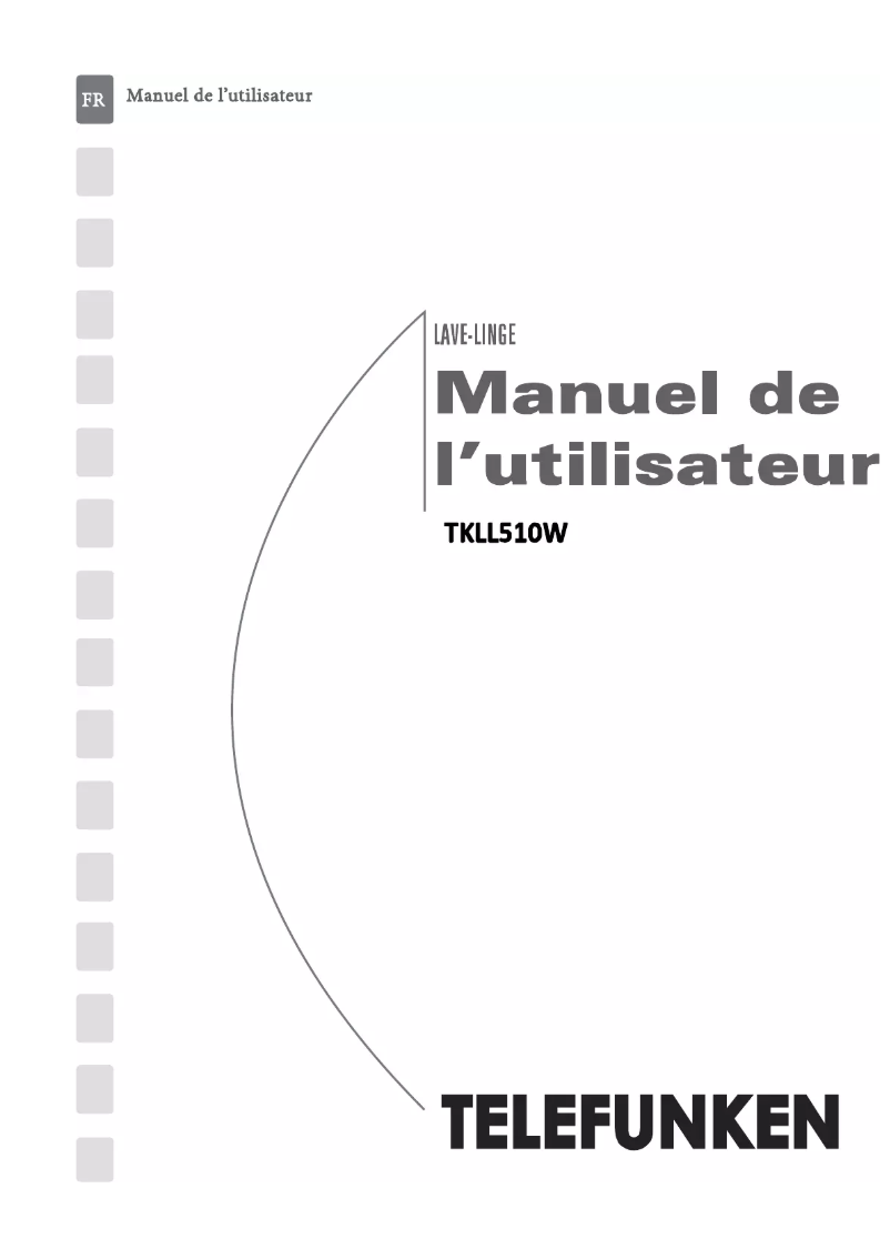 Page 1 de la notice Manuel utilisateur Telefunken TKLL510W
